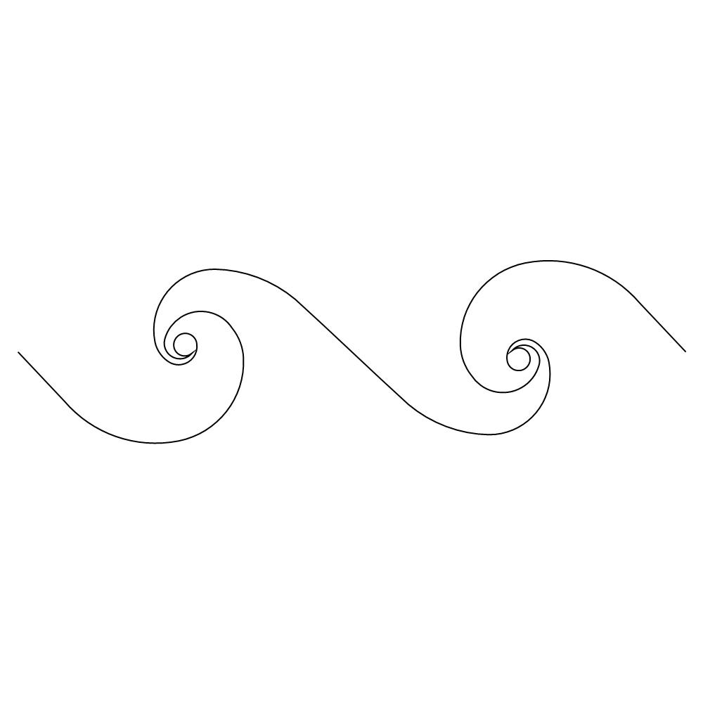 simple swirl border 004 Digital Pattern | Sweet Dreams Quilt Studio ...